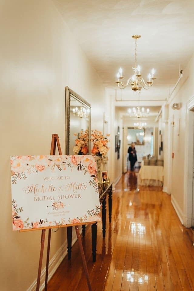Tudor Room Bridal Shower hallway